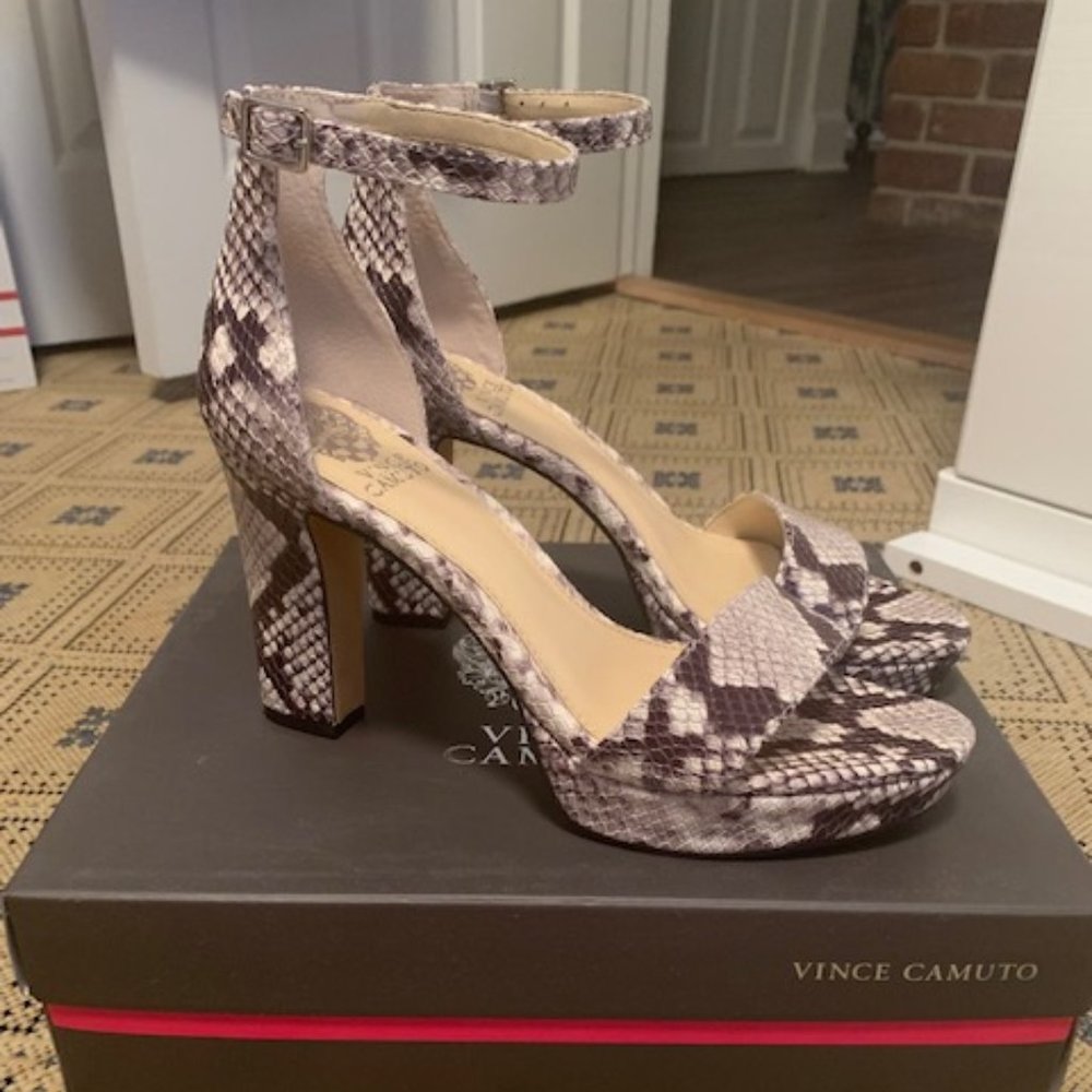 Vince Camuto Python Snake Platform Sandals - image 2